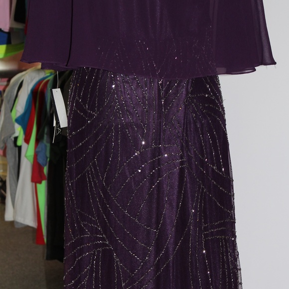 Purple Rhinestone Sequins Dress NEW - Picture 5 of 7